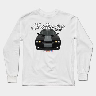 Challenger SRT8 Black white stripe by pjesusart Long Sleeve T-Shirt